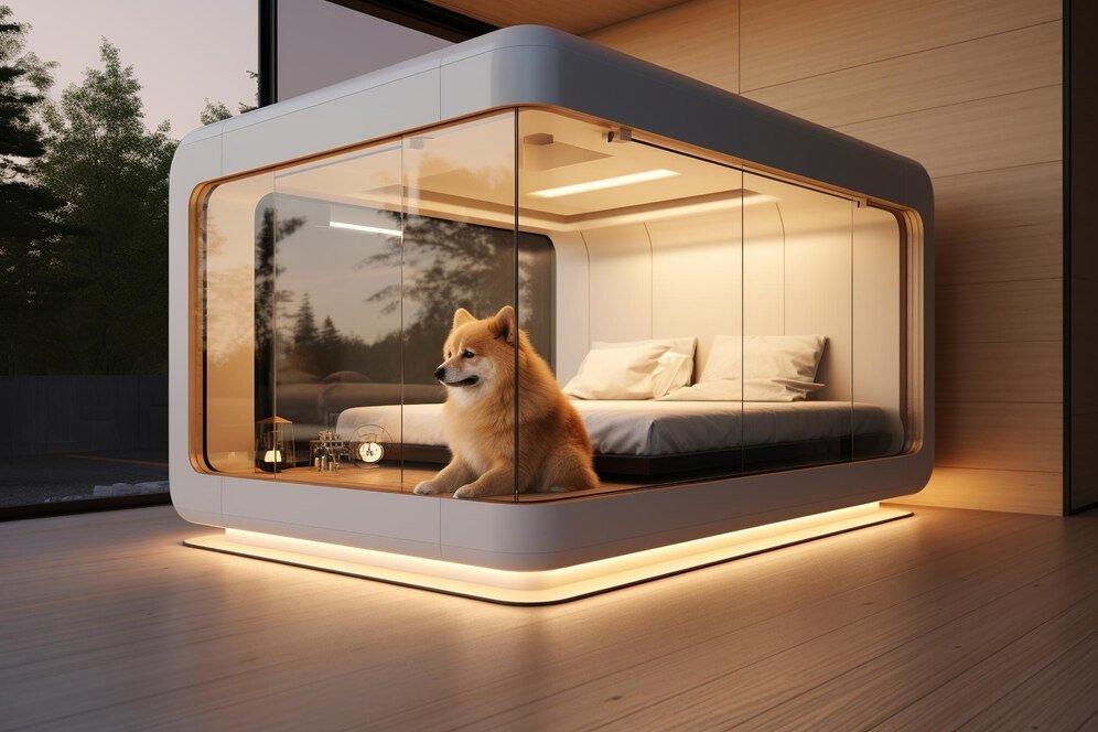 smart dog houses with AC