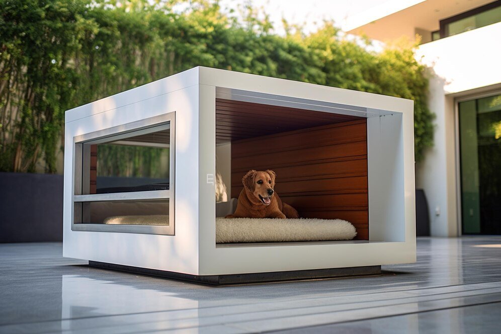 smart dog houses with AC